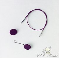 Knit Pro тросик сменный фиолетовый